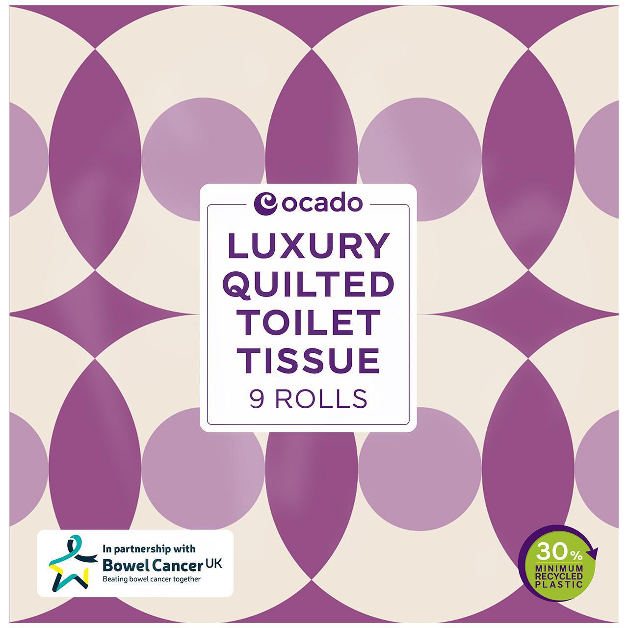 Ocado Luxury Quilted Toilet Tissue 9 per pack