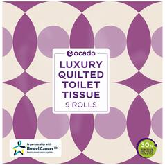 Ocado Luxury Quilted Toilet Tissue 9 per pack