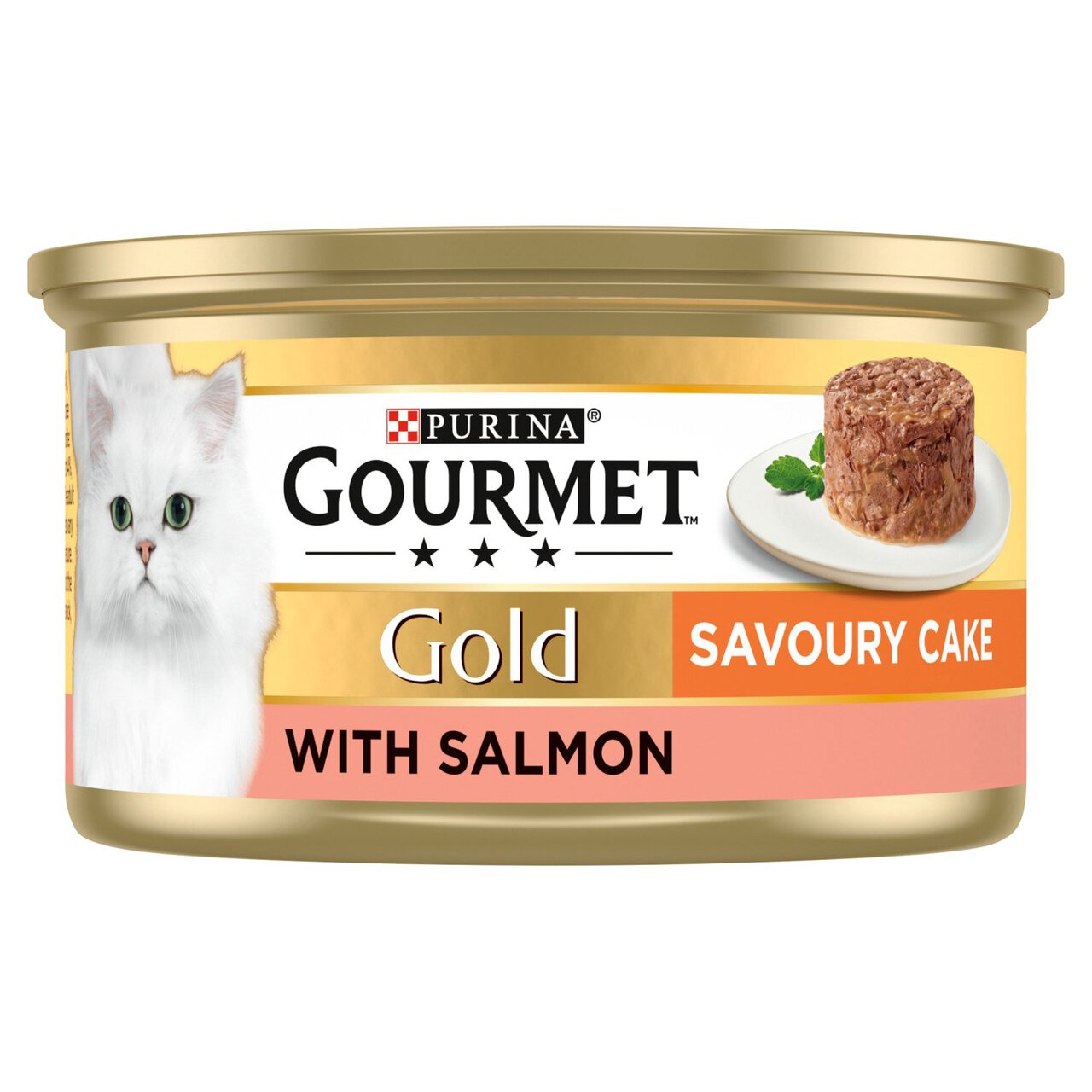 Gourmet Gold Tinned Cat Food Savoury Cake Salmon 85g 85g
