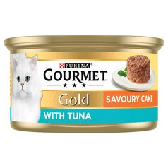 Gourmet Gold Tinned Cat Food Savoury Cake Tuna 85g