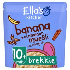 Ella's Kitchen Banana +Cinnamon Dry Muesli Baby Breakfast Cereal 10+ Months 215g