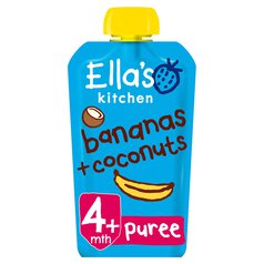 Ella's Kitchen Bananas and Coconuts Baby Food Pouch 4+ Months 120g