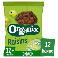 Organix Mini Organic Raisin Boxes, 12 mths+ Multipack 168g