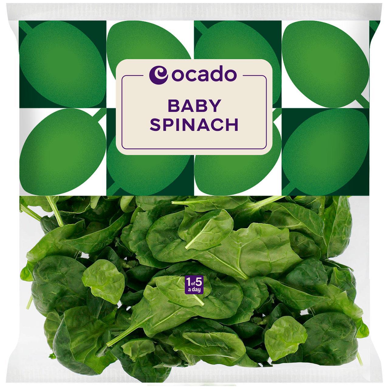 Ocado Baby Spinach 240g