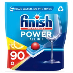 Finish All in 1 Max Dishwasher Tablets Lemon Scent 90 per pack