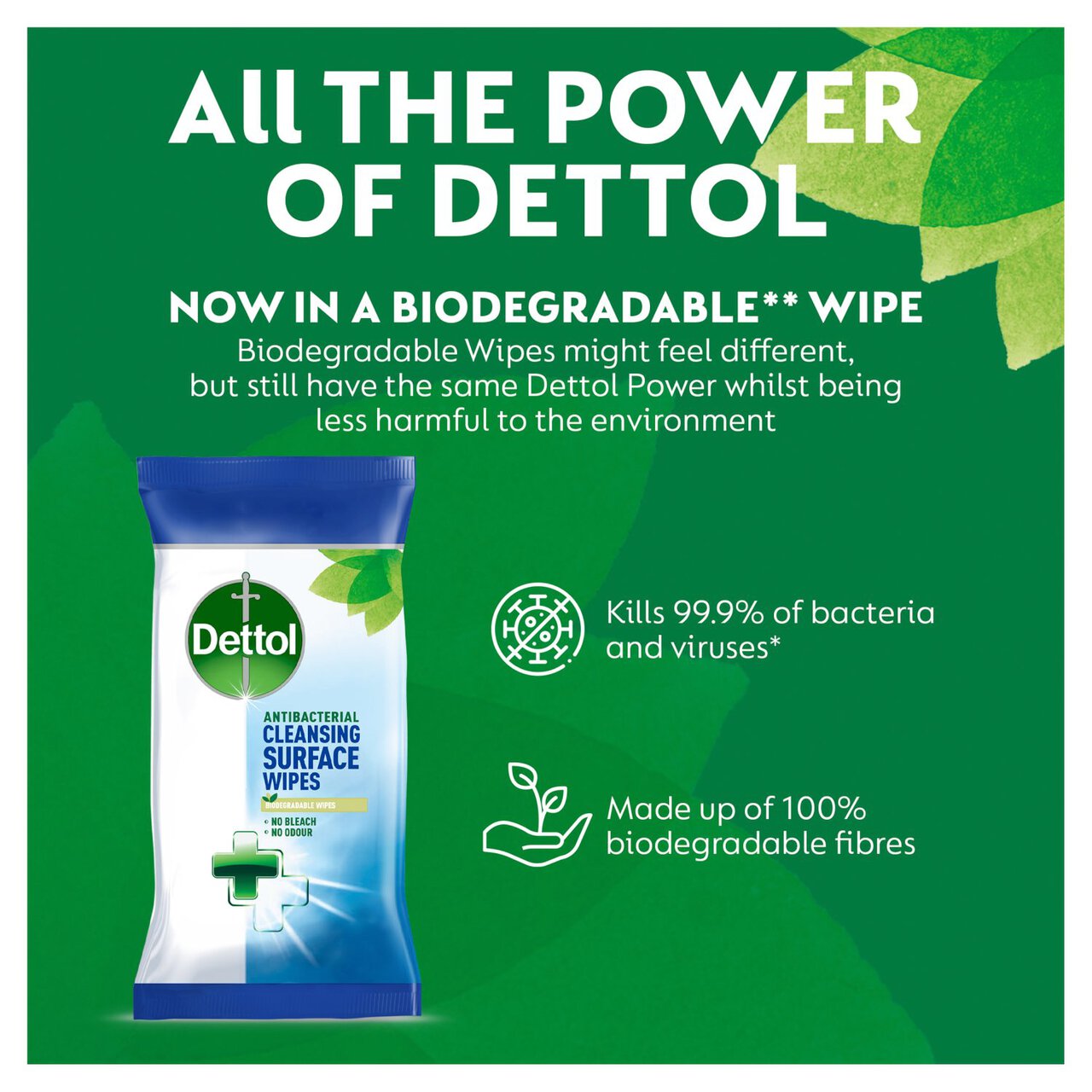 Dettol Antibacterial Multi Surface Cleaning Wipes 126 per pack