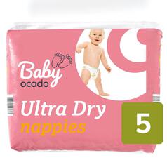 Baby Ocado Ultra Dry Nappies, Size 5 44 per pack