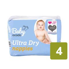Baby Ocado Ultra Dry Nappies, Size 4 50 per pack