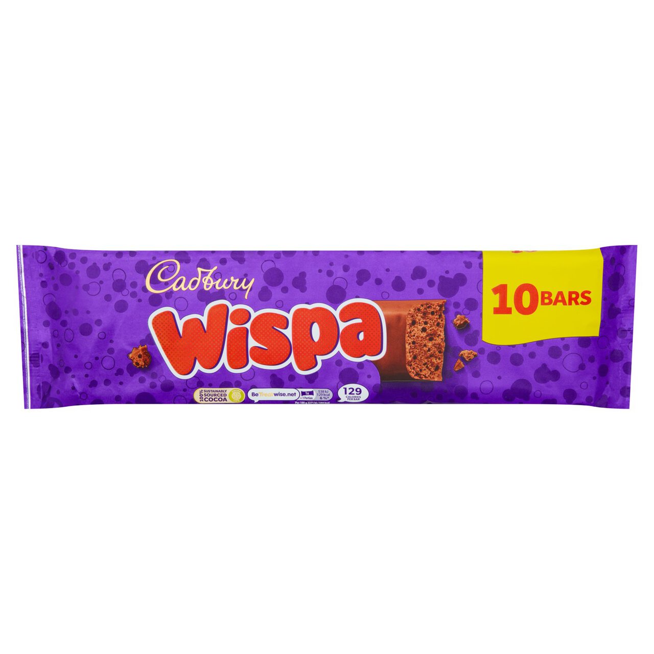 Cadbury Wispa Chocolate Bars 10 x 25g