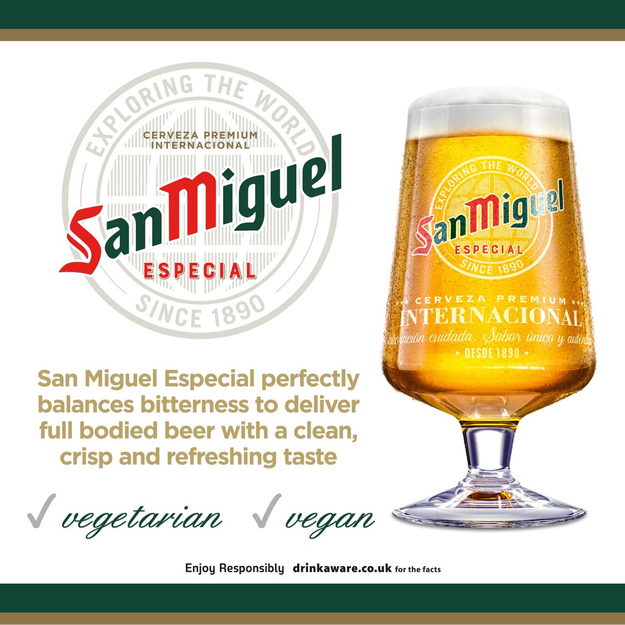 San Miguel Premium Lager Beer Bottles 4 x 330ml