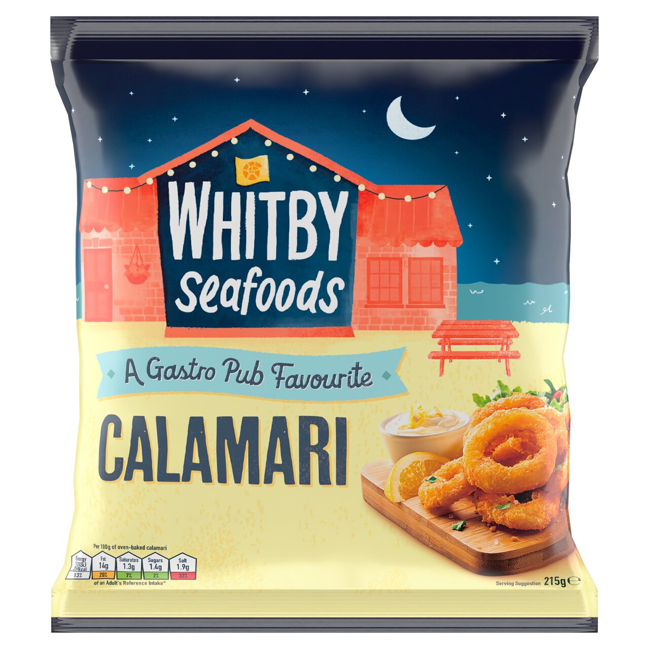 Whitby Seafoods Breaded Calamari Rings 215g