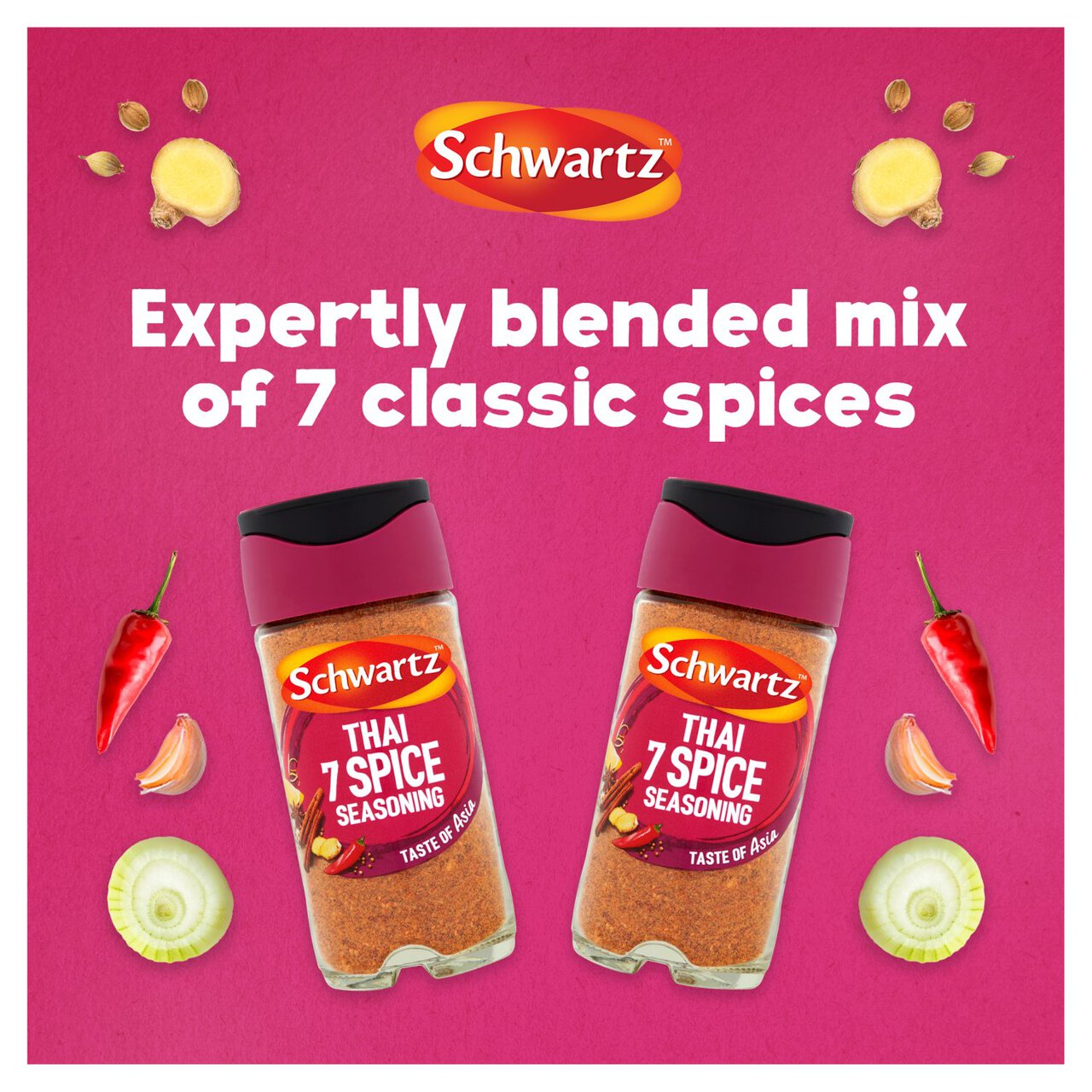 Schwartz Perfect Shake Thai 7 Spice Seasoning Jar 52g