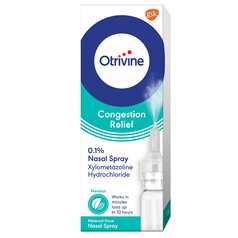 Otrivine Congestion & Blocked Nose Relief Nasal Spray Menthol 10ml