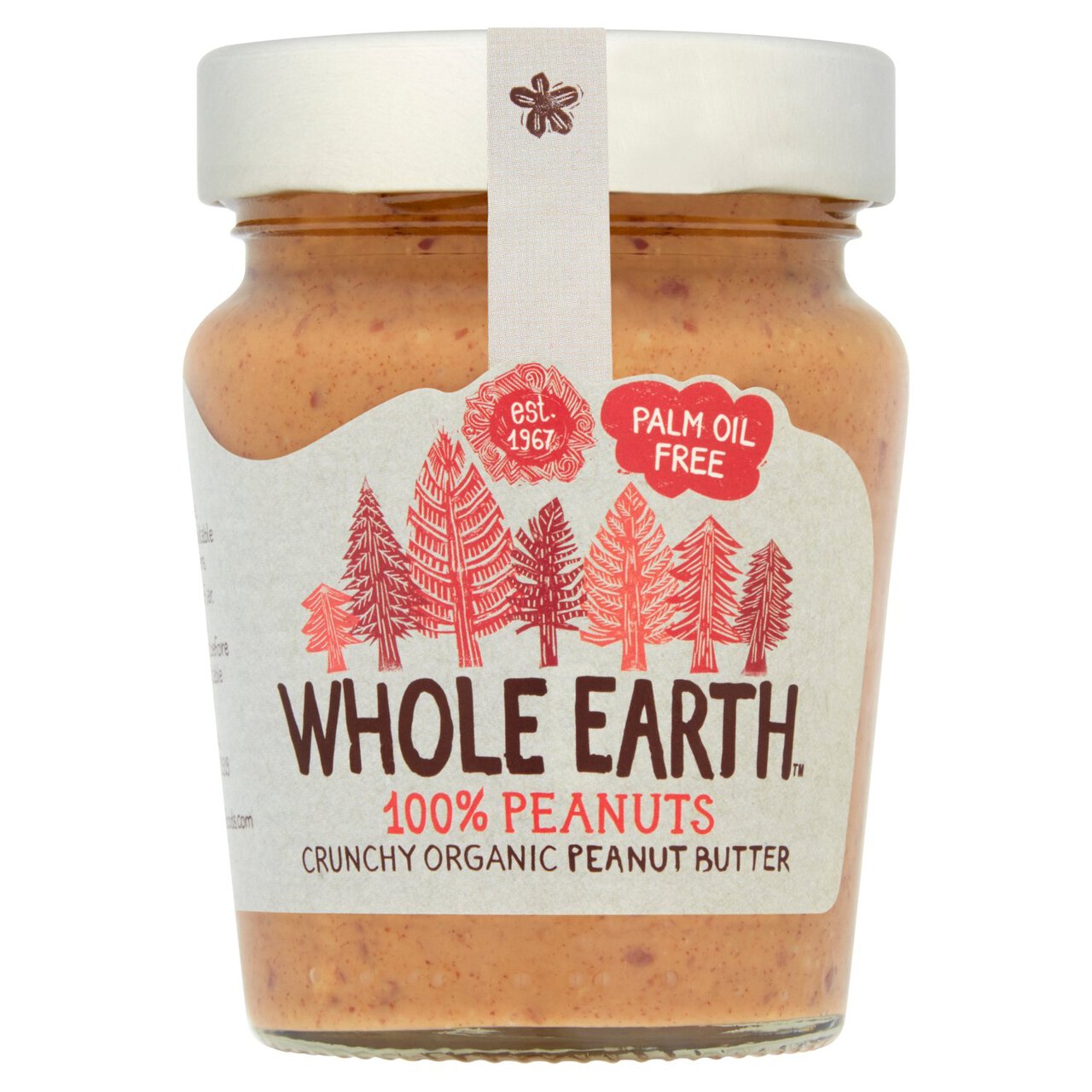 Whole Earth Organic Crunchy Palm Oil Free Peanut Butter 227g | Zoom