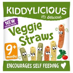 Kiddylicious Veggie Straws, 9 mths+ 12g