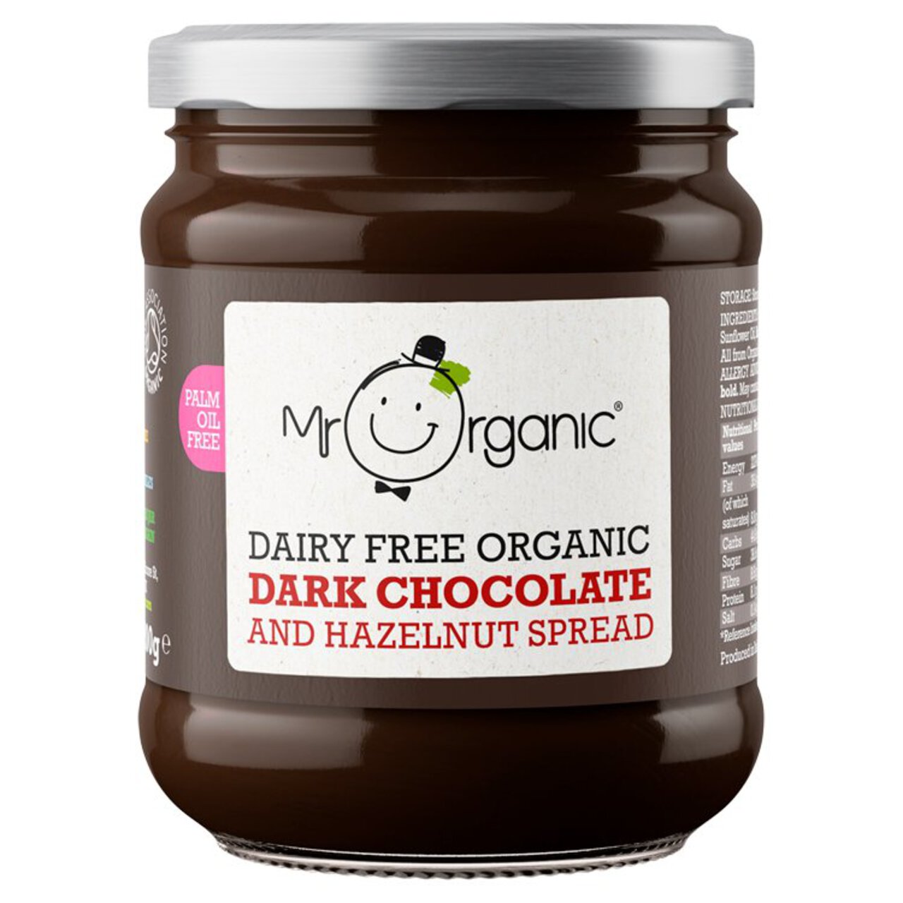 Mr Organic Dark Chocolate & Hazelnut Spread 200g
