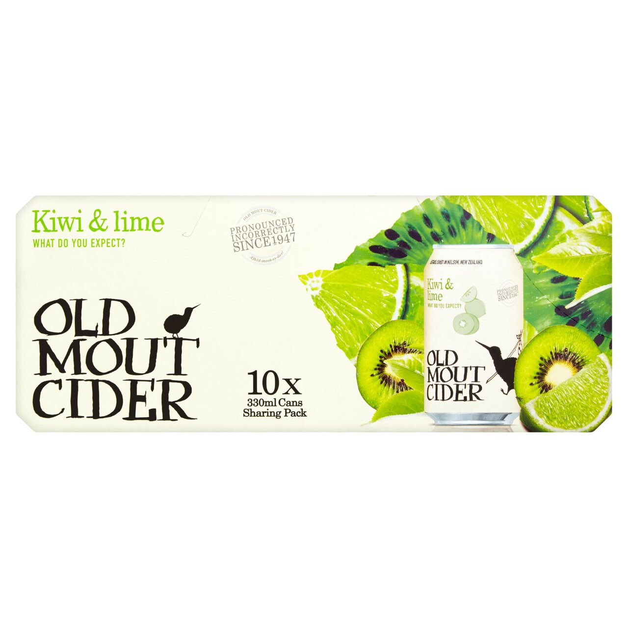 Old Mout Kiwi & Lime Cider Can 10 x 330ml