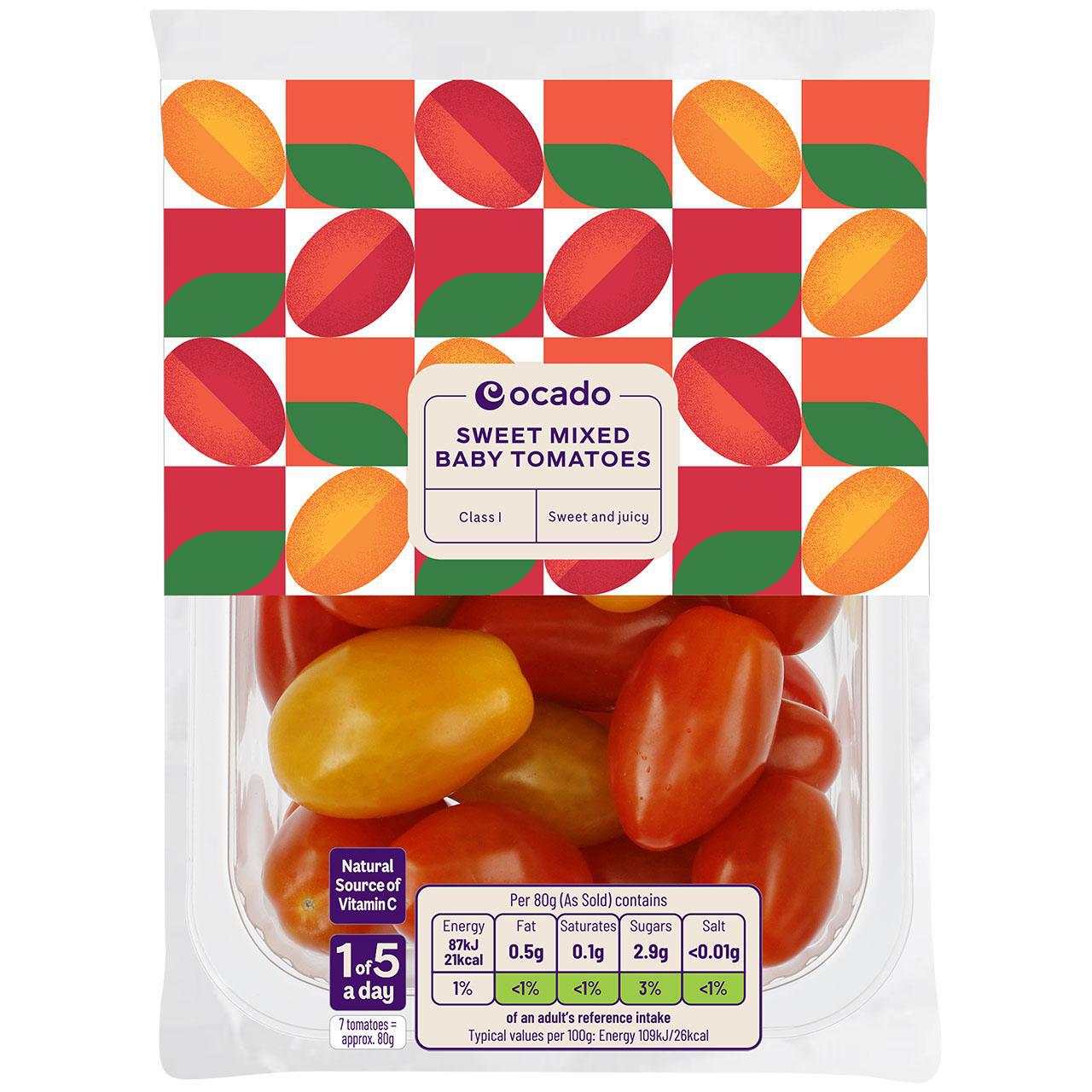 Ocado Sweet Mixed Baby Tomatoes 250g