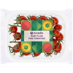 Ocado Baby Plum Vine Tomatoes 250g