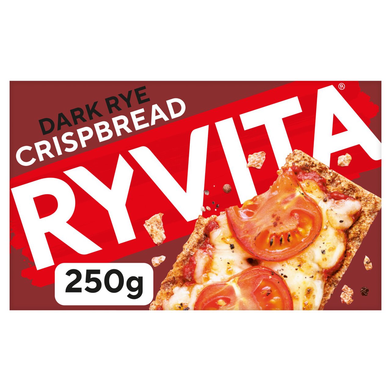 Ryvita Crispbread Dark Rye Crackers 250g