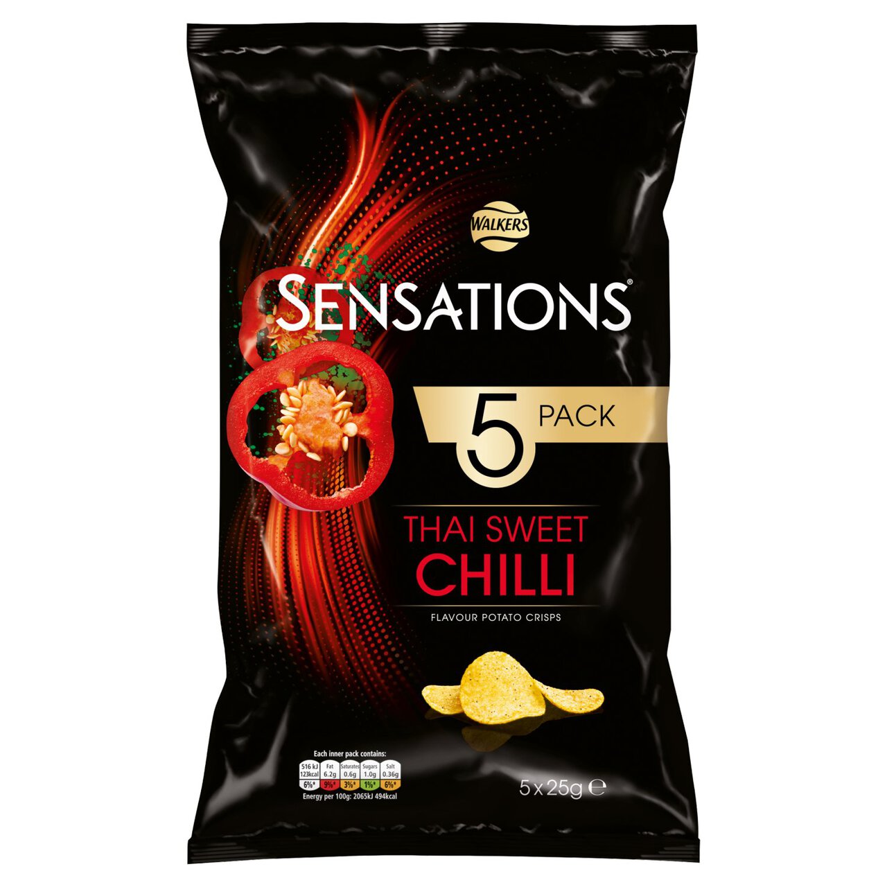 Sensations Thai Sweet Chilli Multipack Crisps 5 per pack