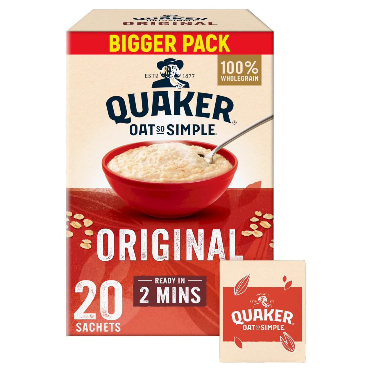 Quaker Oat So Simple Family Pack Original Porridge Cereal 27g x 20 per pack