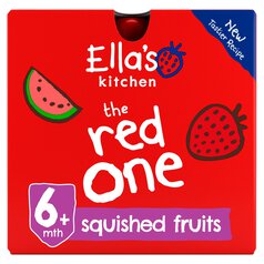Ella's Kitchen The Red One Smoothie Baby Food Pouch 6+ Months 5 x 90g