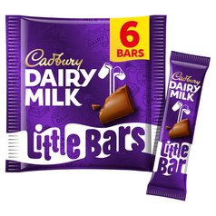 Cadbury Dairy Milk Little Bars Chocolate Multipack 6 x 18g