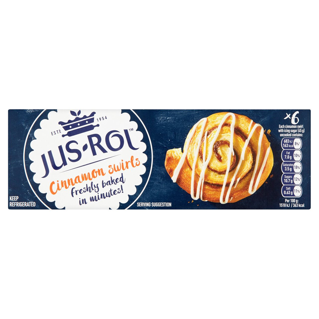 Jus-Rol Cinnamon Swirls Ready to Bake Dough 270g