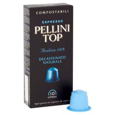 Pellini Top Arabica Decaff Compostable Nespresso Compatible Coffee Capsules 10 per pack
