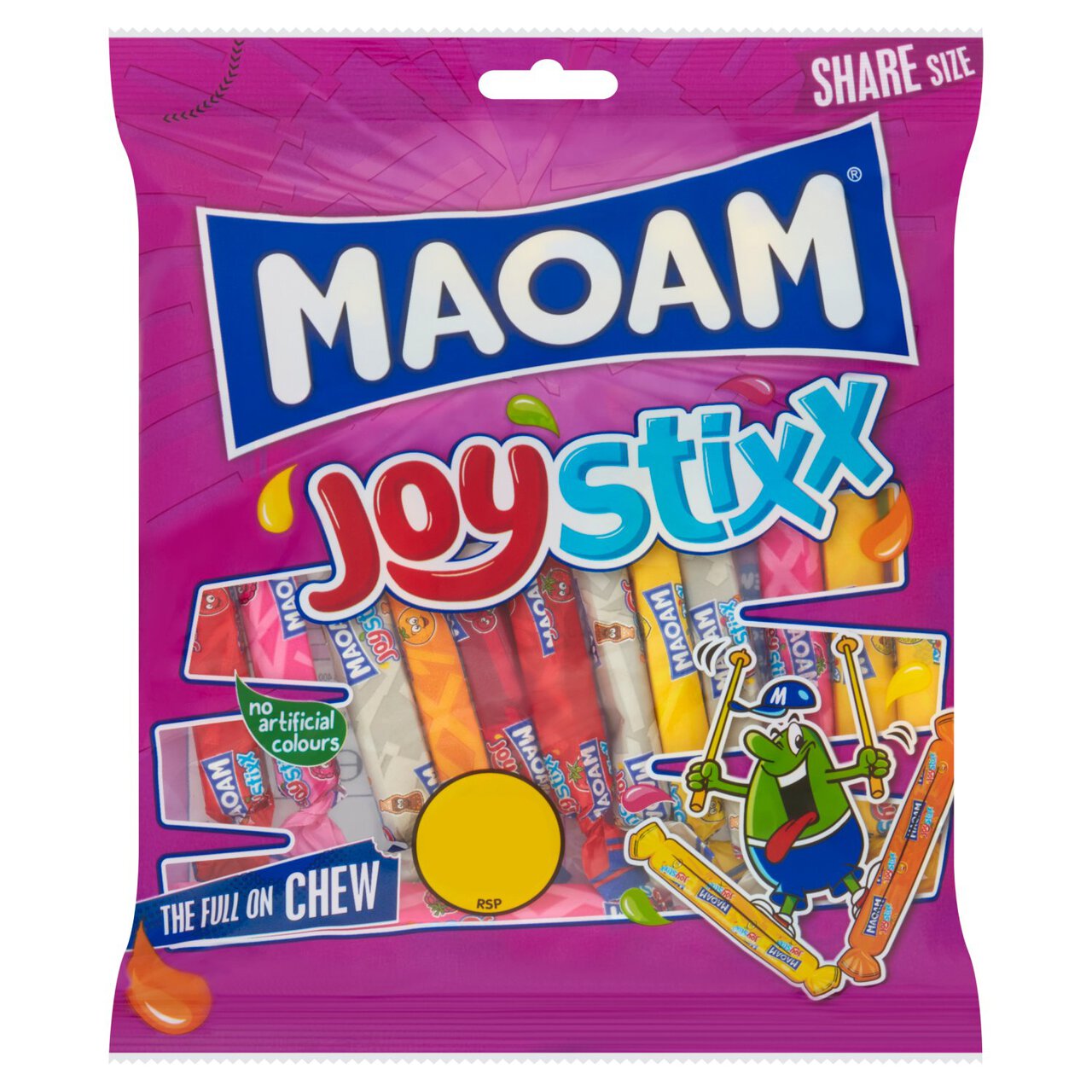 Maoam Joystixx Chewy Wrapped Sweets Sharing Bag 140g 140g