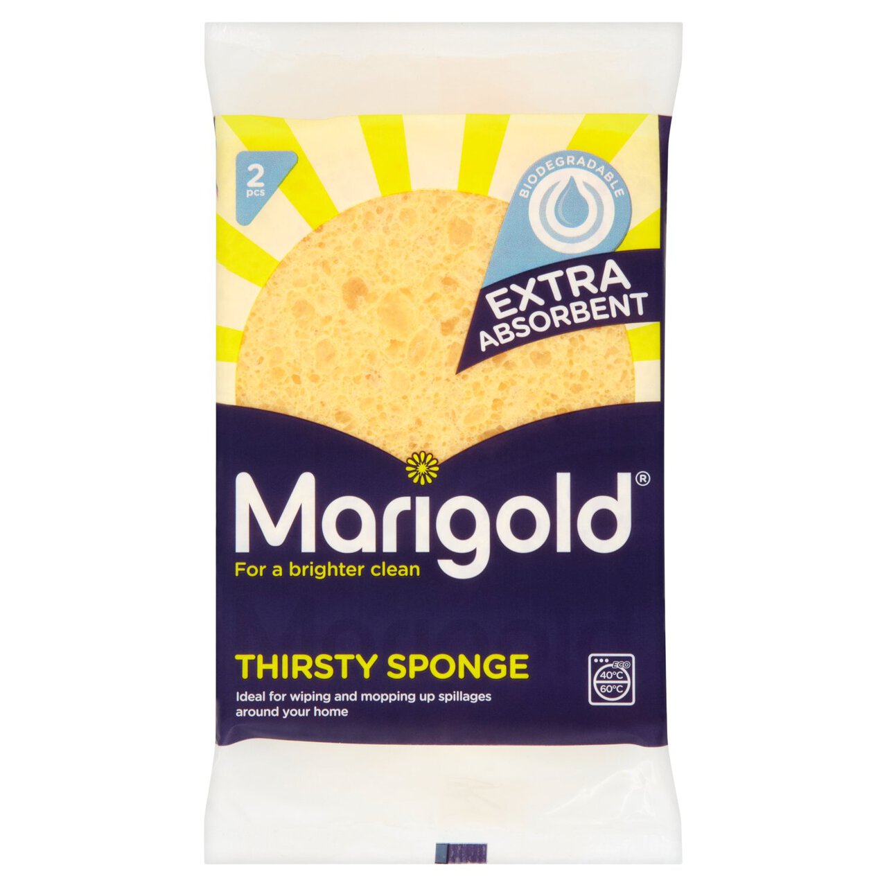 Marigold Thirsty Sponge Thick Sponge Wipes 2 per pack