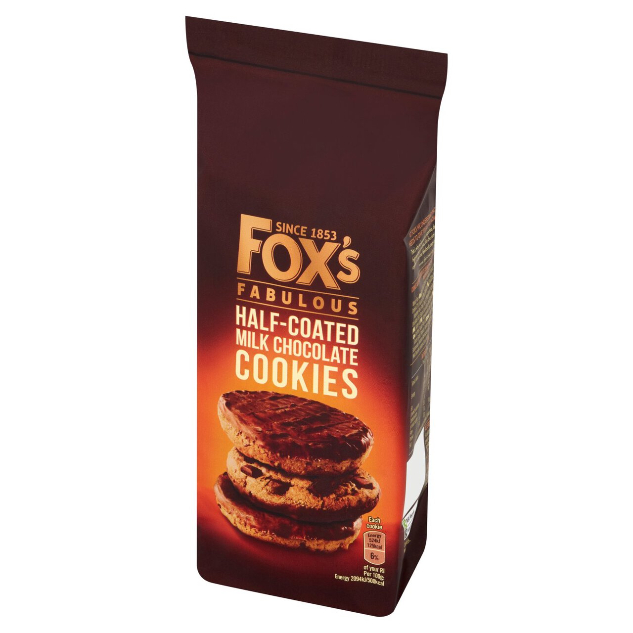 Fox's Biscuits Half Coated Milk Chocolate Cookies 175g