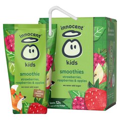 Innocent Kids Strawberries, Raspberries & Apple Smoothies 4 x 150ml