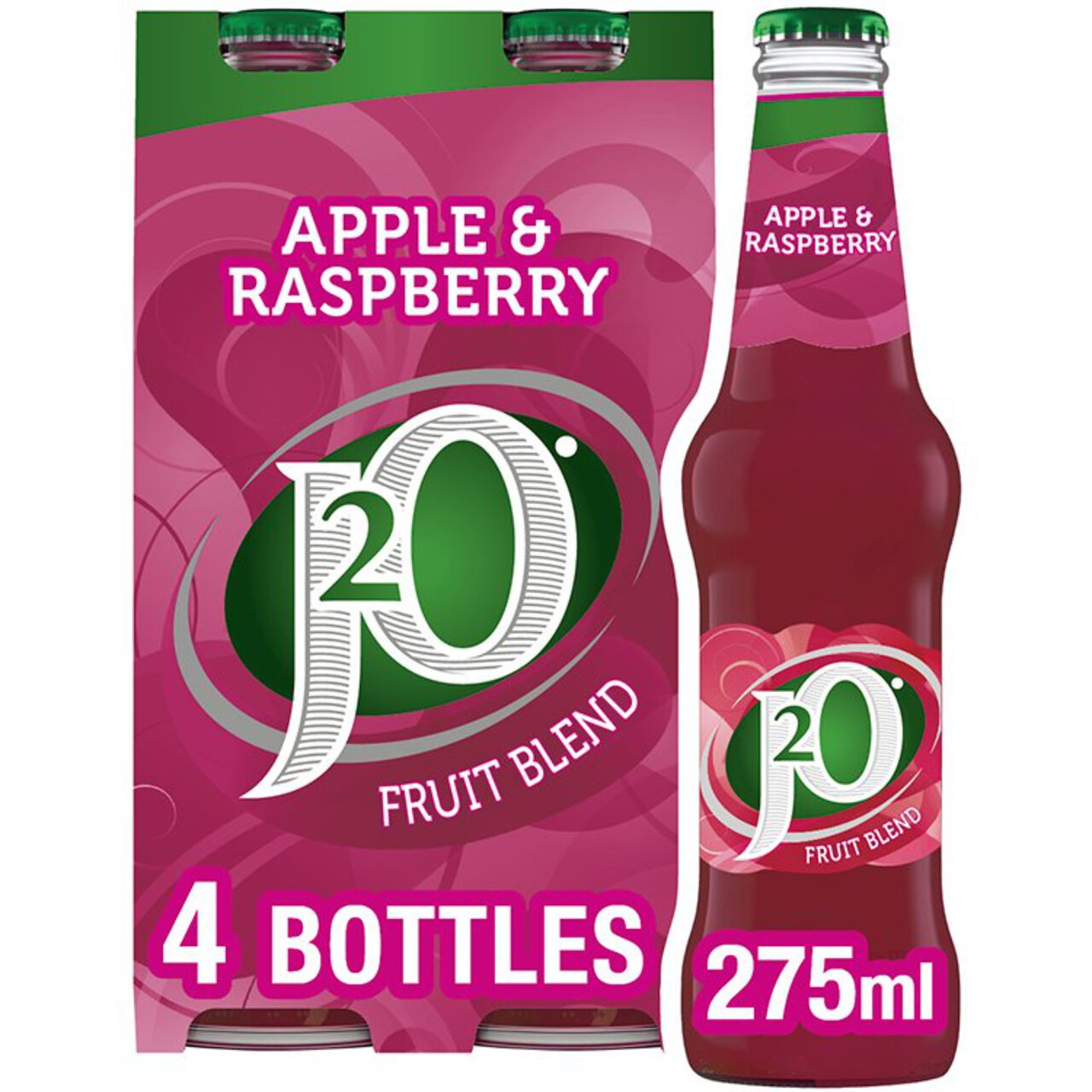 J2O Apple & Raspberry 4 x 275ml