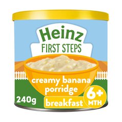 Heinz First Steps Breakfast Creamy Banana Porridge Baby Food 6+ Months 240g