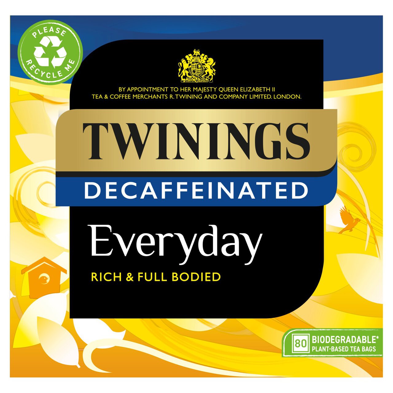 Twinings Decaffeinated Everyday Tea 80 per pack