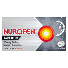 Nurofen Express 256mg Pain Relief Tablets Ibuprofen 16 per pack