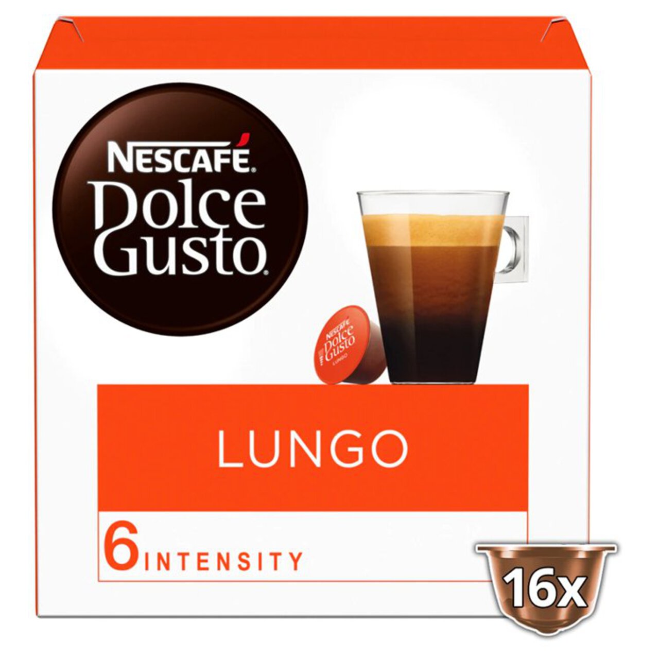 Nescafe Dolce Gusto Caffe Lungo Pods 3 x 89.6g