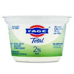 Fage Total 2% Low Fat Greek Recipe Strained Yoghurt 150g