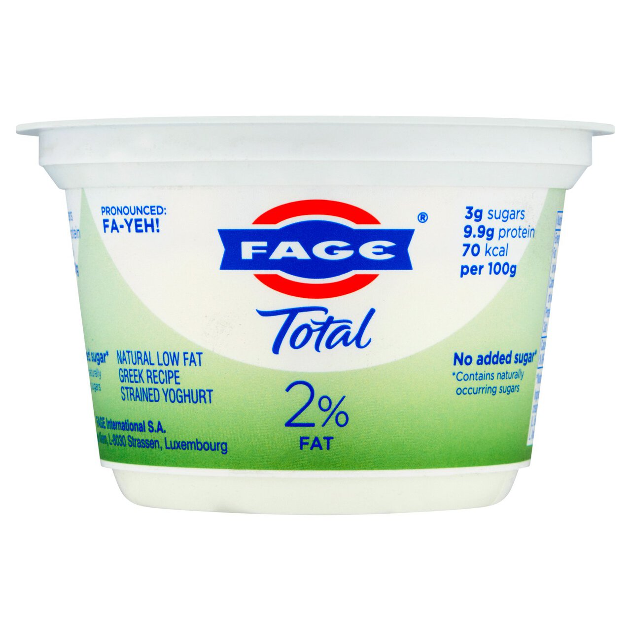 Fage Total 2% Low Fat Greek Recipe Strained Yoghurt 150g