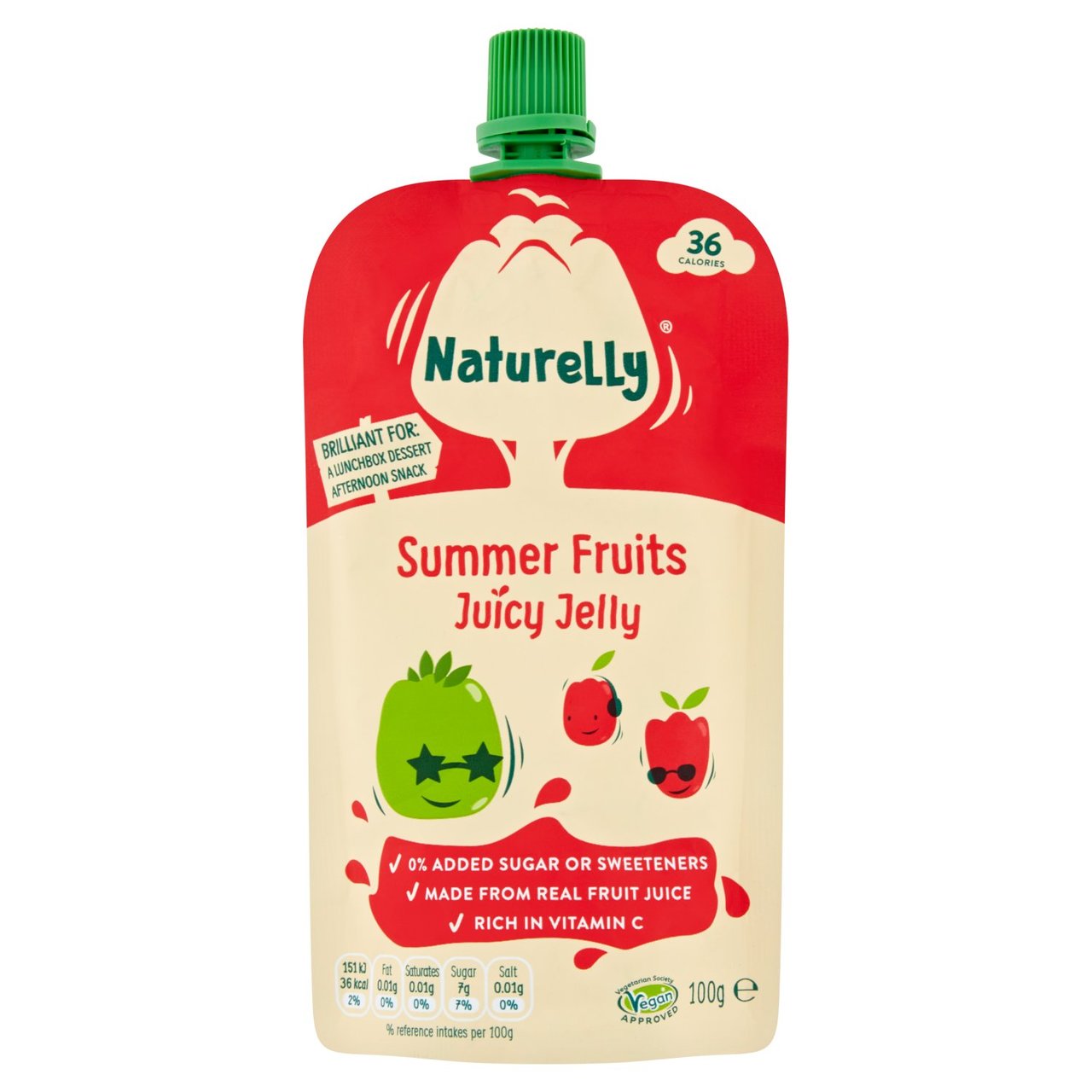 Naturelly Jelly Juice Summer Fruits Pouch 100g