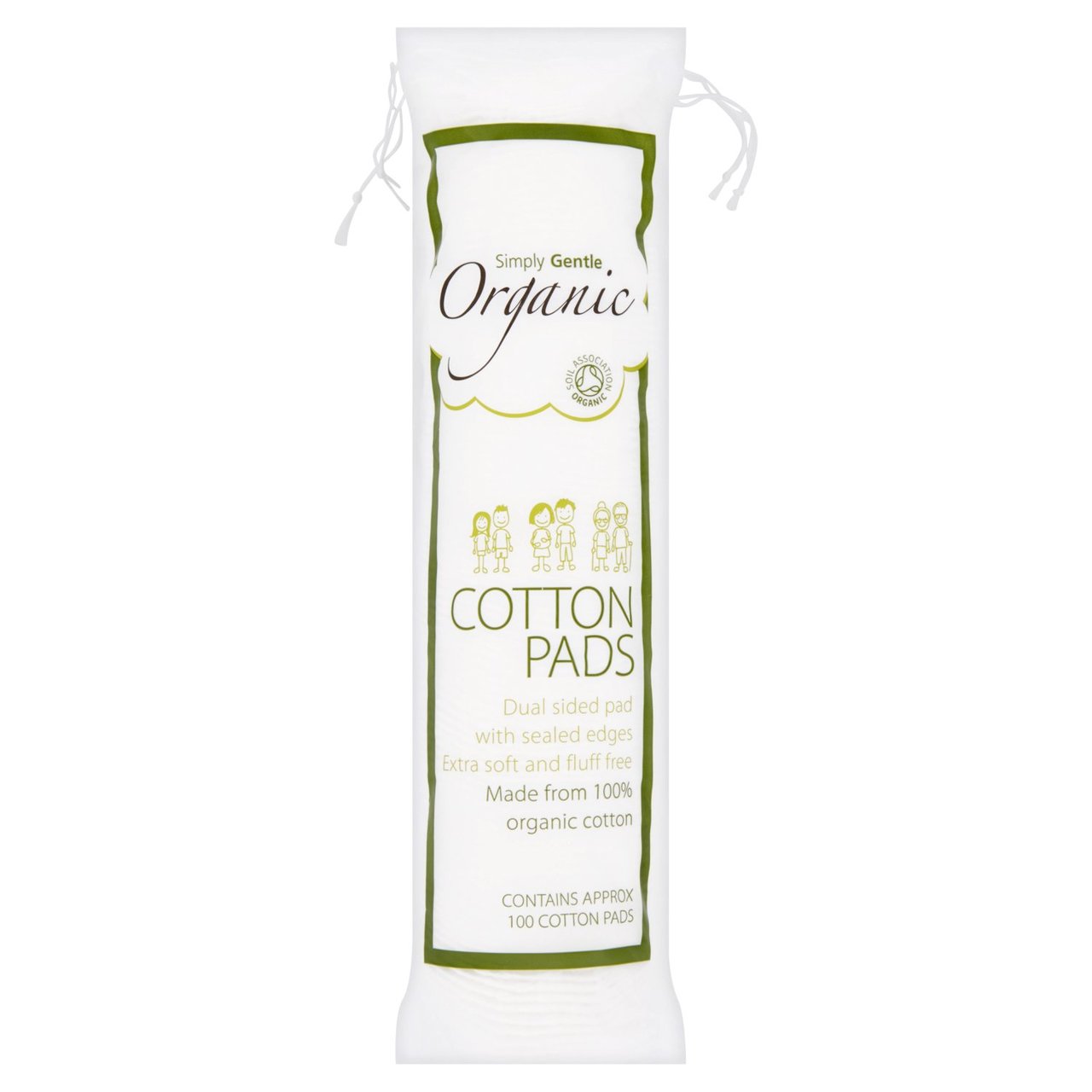 Simply Gentle Organic Cotton Pads 100 per pack