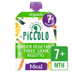 Piccolo Garden Vegetable Three Grain Risotto Pouch, 7 mths+ 130g