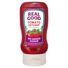 Real Good No Added Sugar Tomato Ketchup, Recyclable 310g