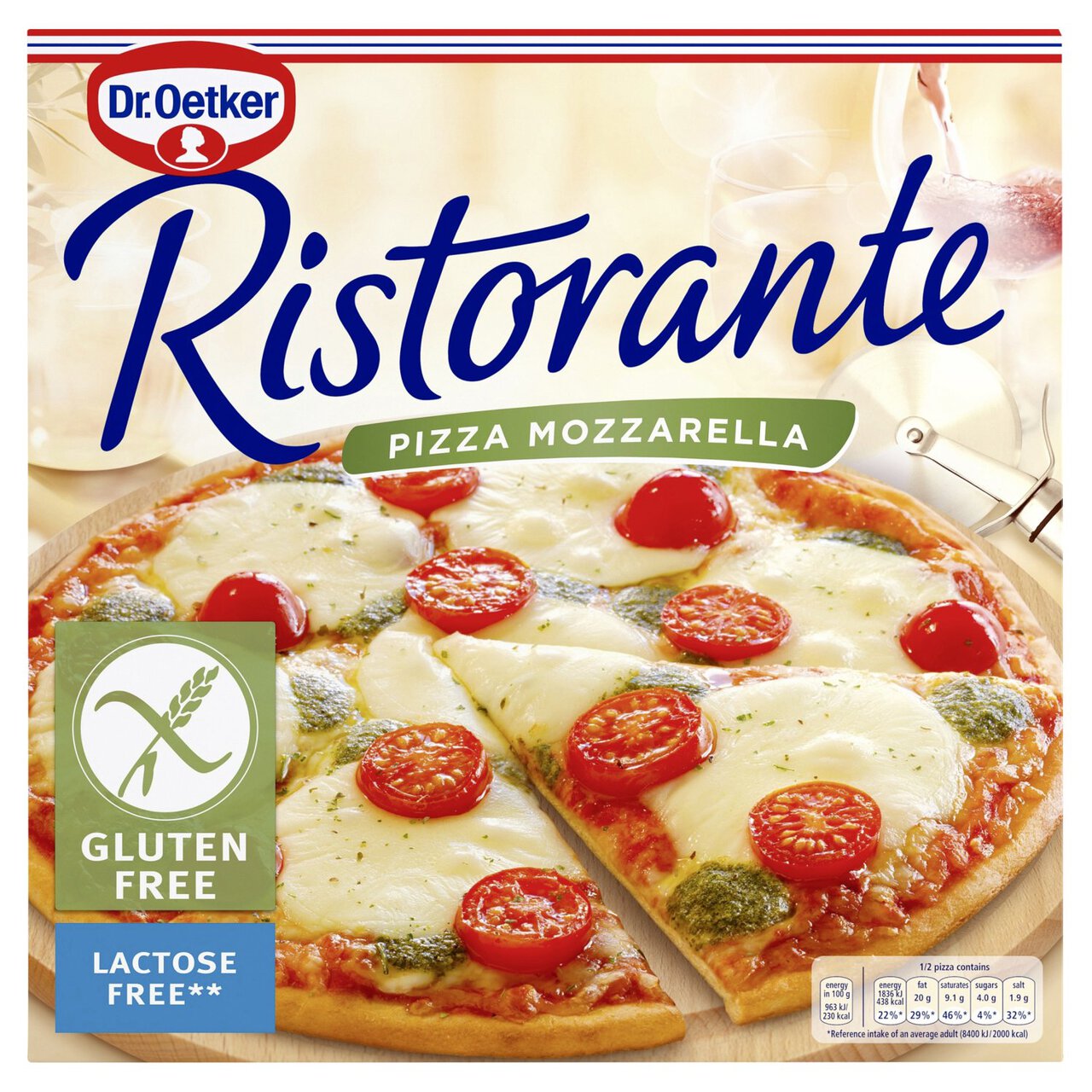 Dr. Oetker Ristorante Gluten Free Mozzarella Cheese Pizza 335g