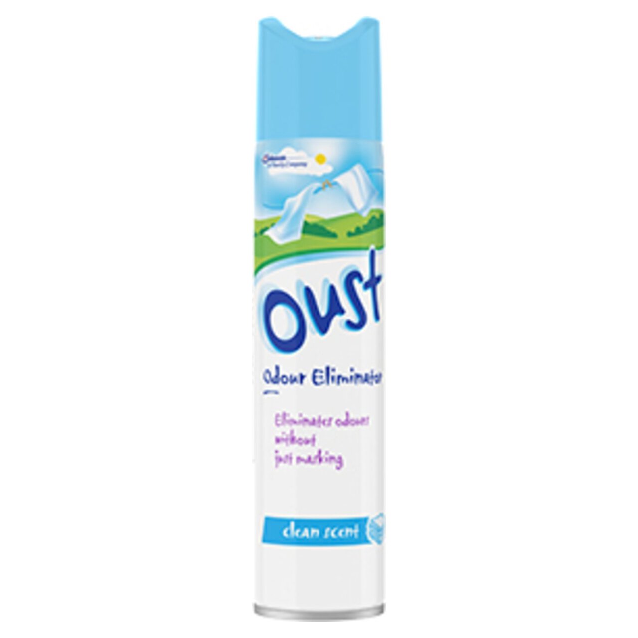 Oust Odour Eliminator Aerosol Clean Scent Air Freshener 300ml