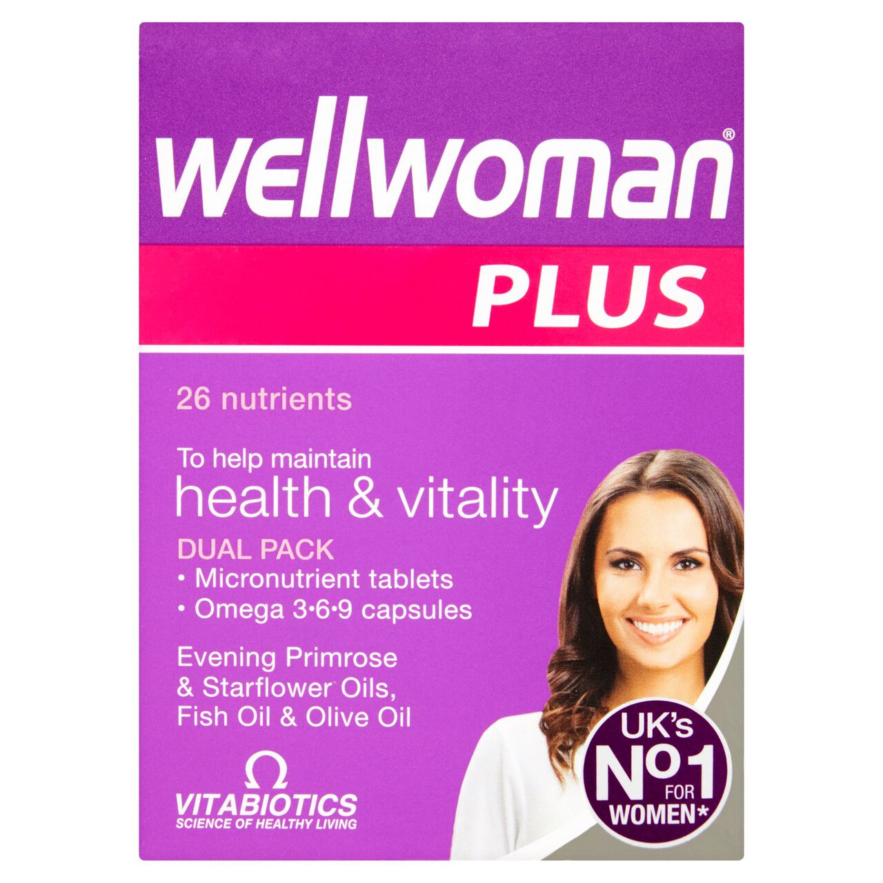 Vitabiotics Wellwoman Plus Health & Vitality Tablets 56 per pack
