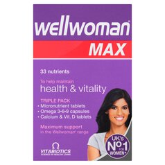 Vitabiotics Wellwoman Max Health & Vitality Tablets 84 per pack