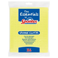 Spontex Essentials Sponge Cloths 4 per pack